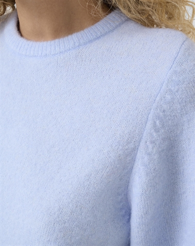 Gestuz - GZAlpha Strik T-shirt - Blue Finch Melange 